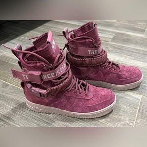 Nike SF Air Force 1 High- The Force Is Female- Vintage Wine